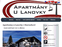 Tablet Screenshot of apartmany-harrachov.net